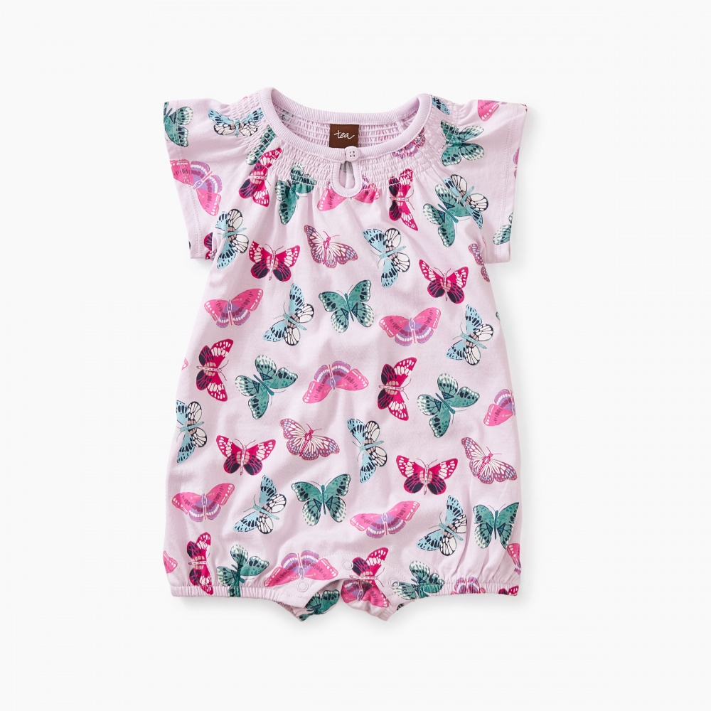 Printed Smocked Romper