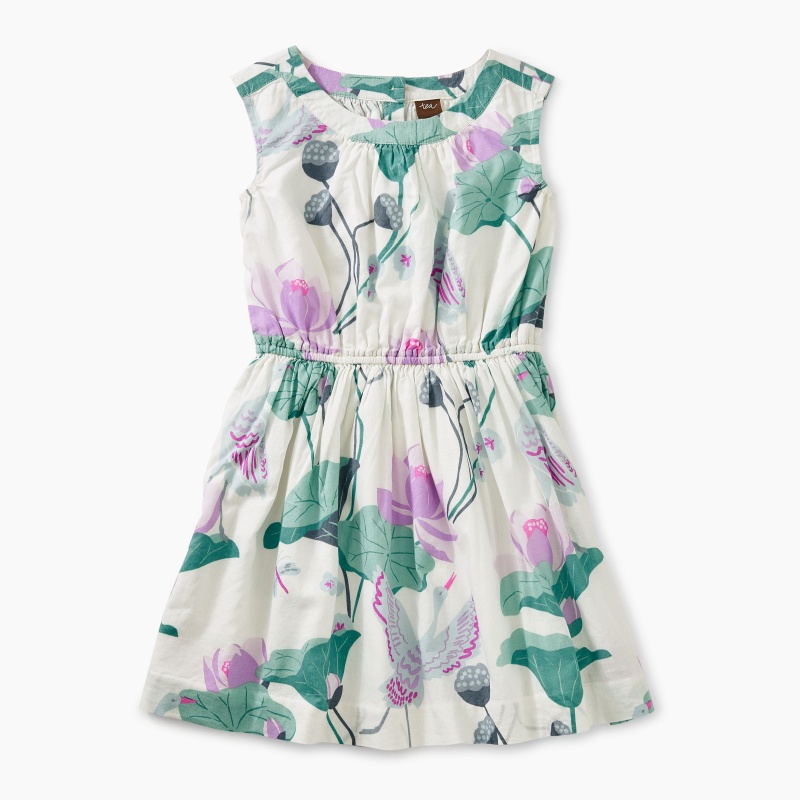 Lotus Flower Woven Dress