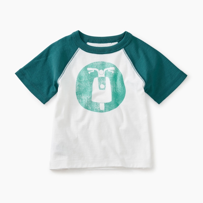 Moto Raglan Baby Graphic Tee