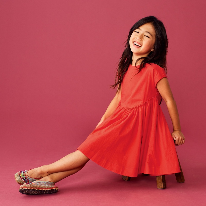 Button Back Skirted Dress