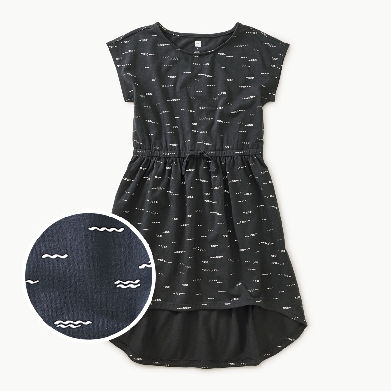 Sparkle Hi-Lo Tie Waist Dress