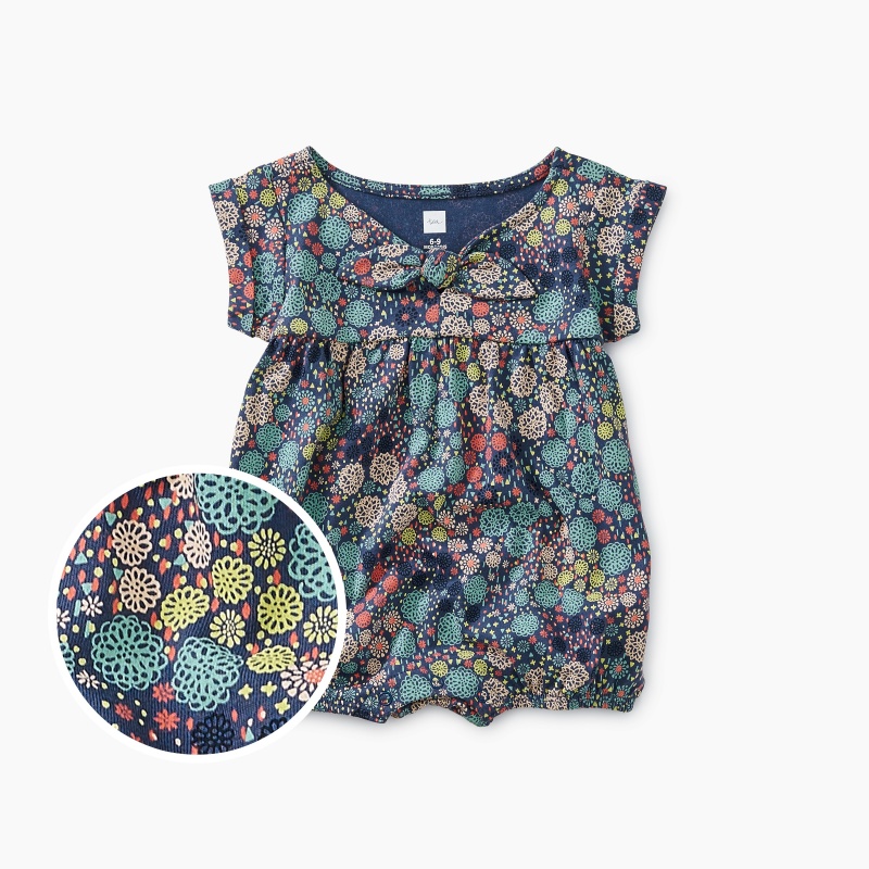 Printed Tie Romper