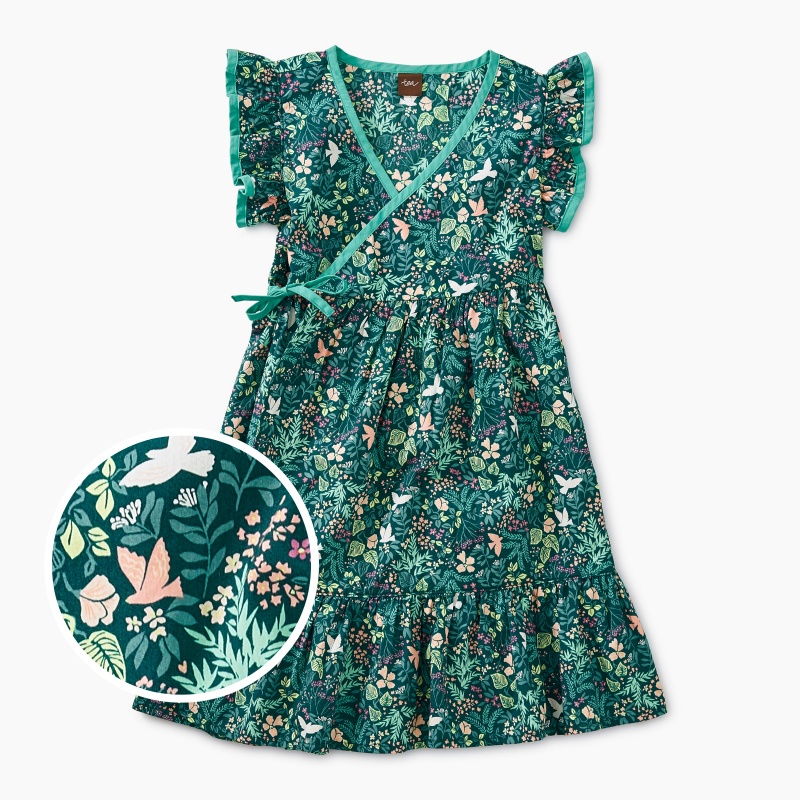 Printed Woven Wrap Dress