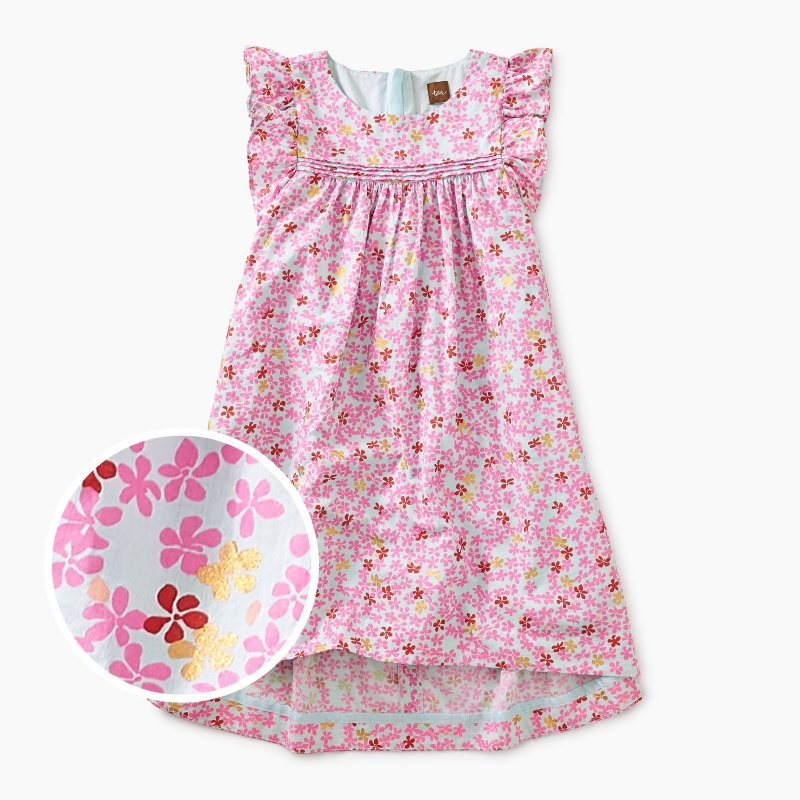 Printed Hi-Lo Woven Dress