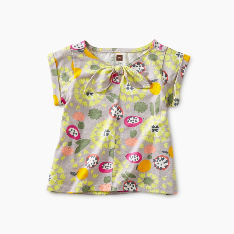 Printed Knotted Baby Top