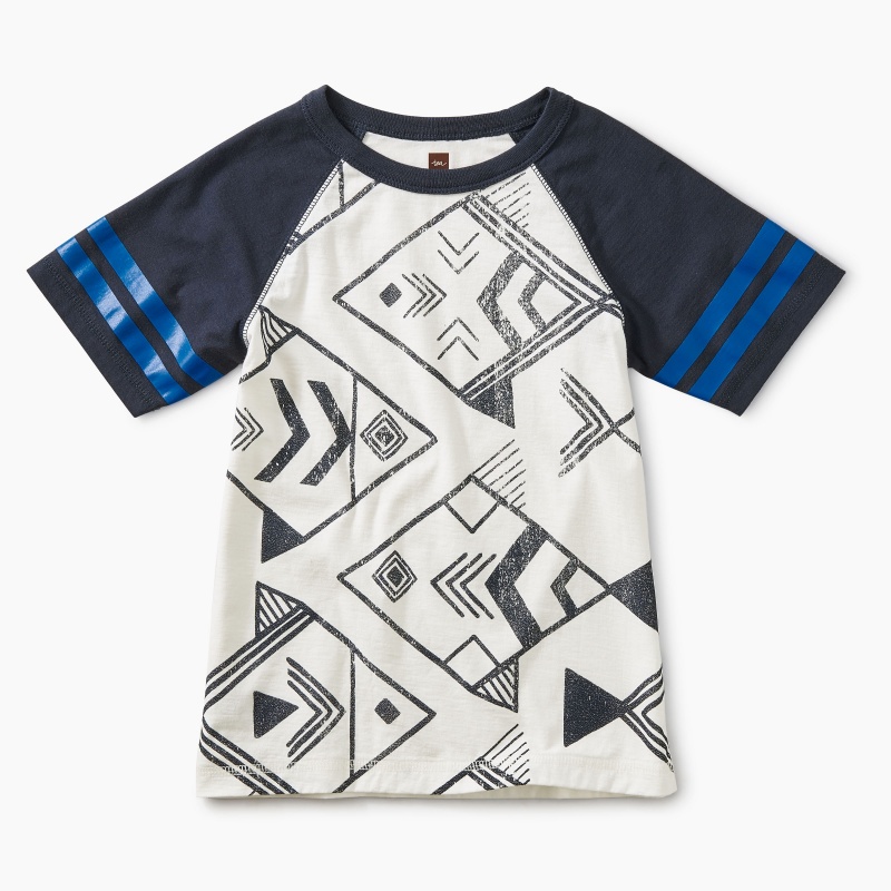 Geo Fish Raglan Tee