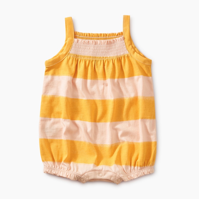 Printed Smocked Romper