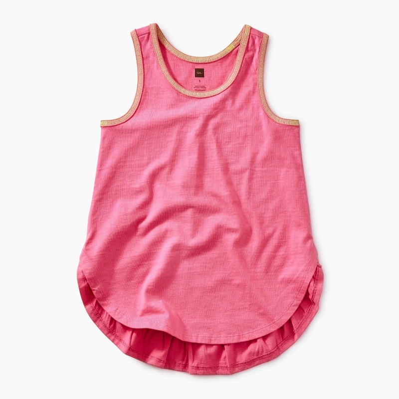 Solid Ruffle Tank