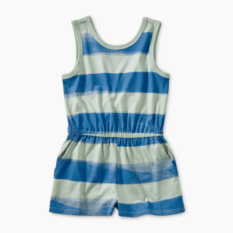 Printed Wrap Back Romper