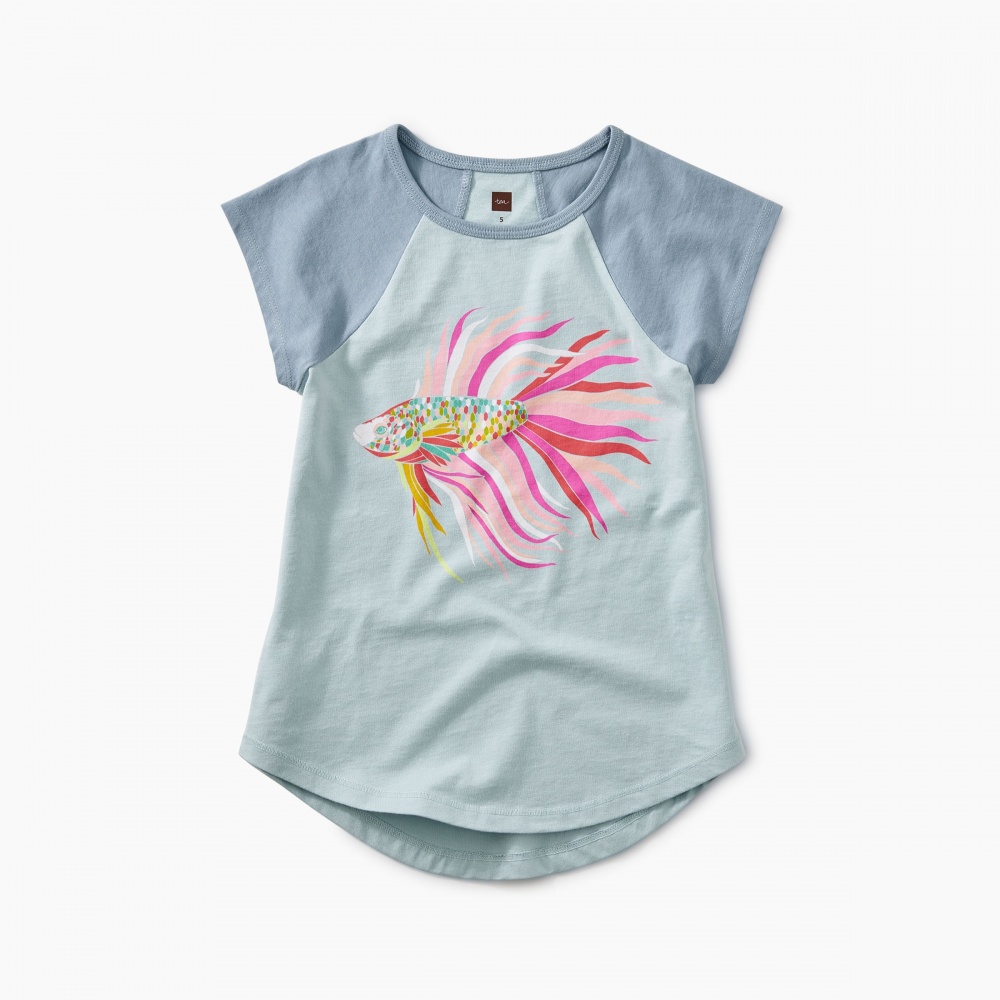 Thailan Beta Fish Raglan Tunic