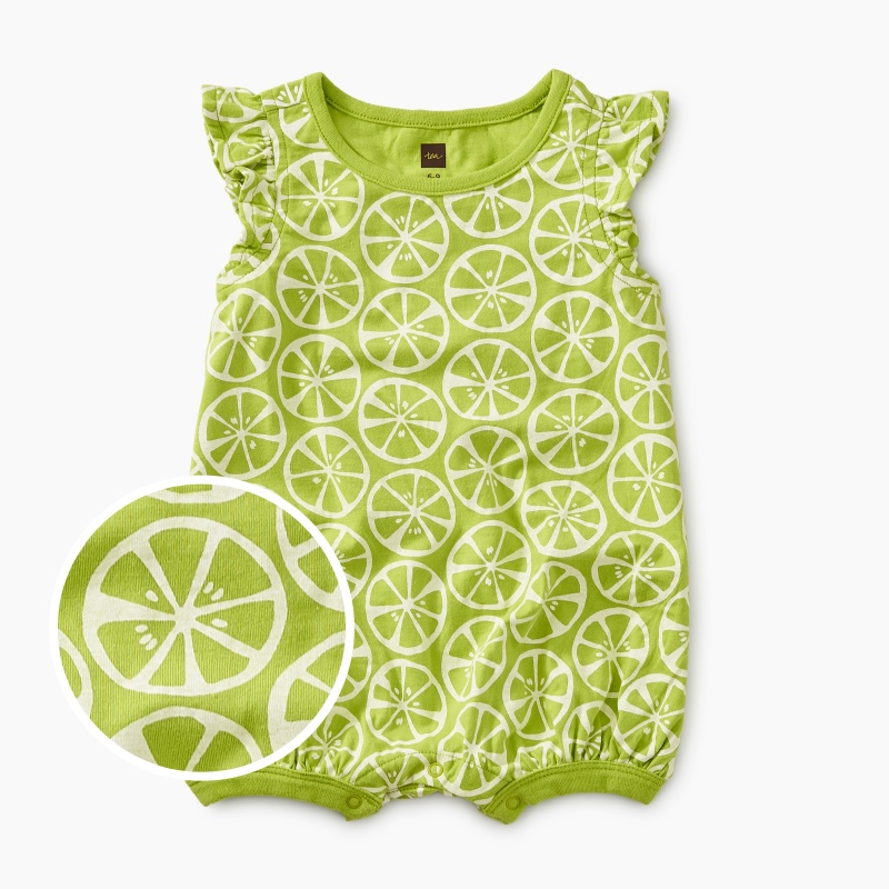 Printed Flutter Romper
