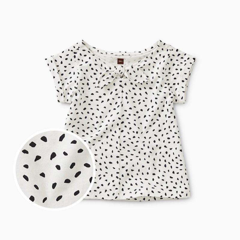 Printed Knotted Baby Top