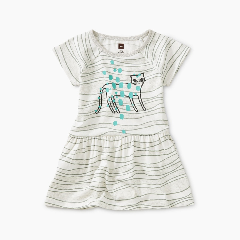Tiger Raglan Skirted Baby Dress