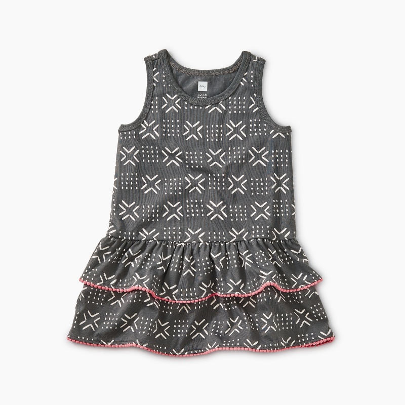 Pom Pom Ruffle Tank Baby Dress