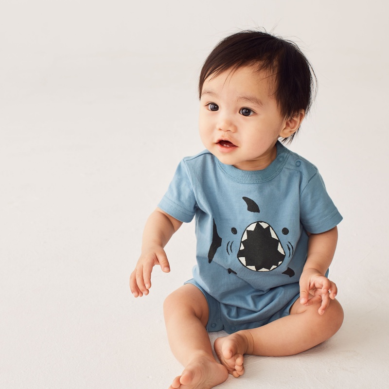 Shark Graphic Romper