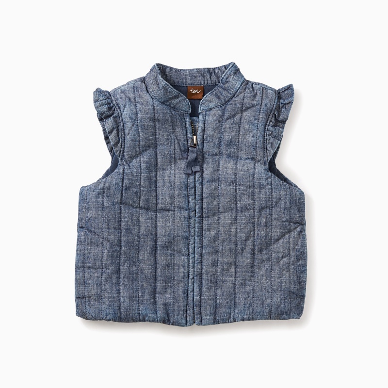 Citizen Chambray Zip Baby Vest
