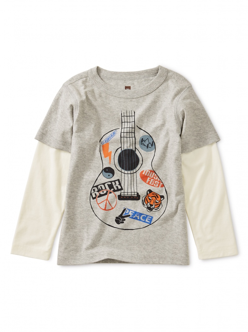 Guitar Graphic Layered Tee