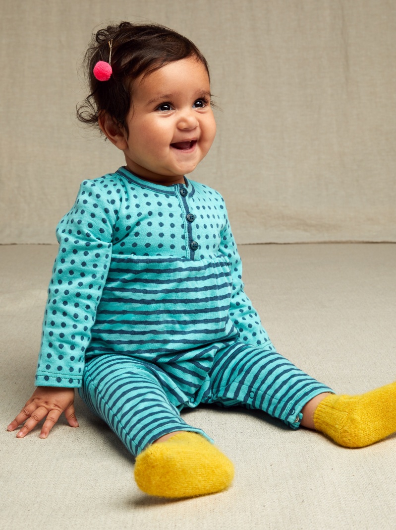 Double Knit Henley Romper