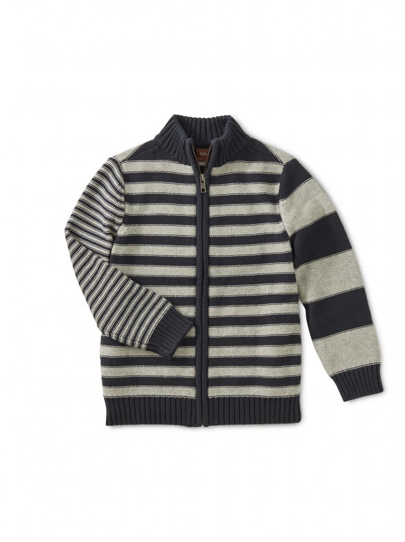 Trekking Stripe Zip Cardigan