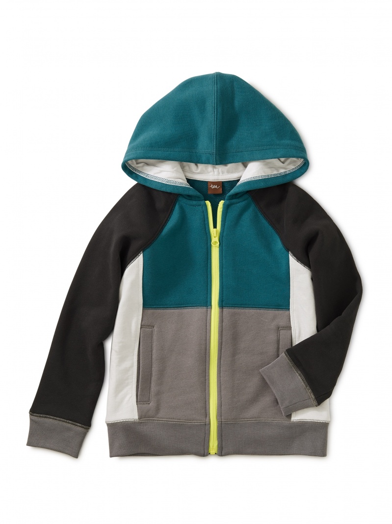 Colorblock Zip Hoodie