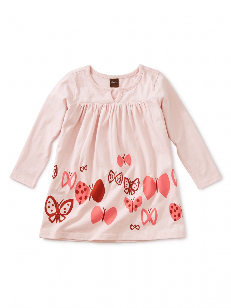 Butterflies Graphic Baby Dress