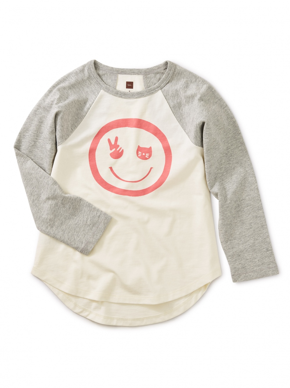 Smile Graphic Raglan Tee