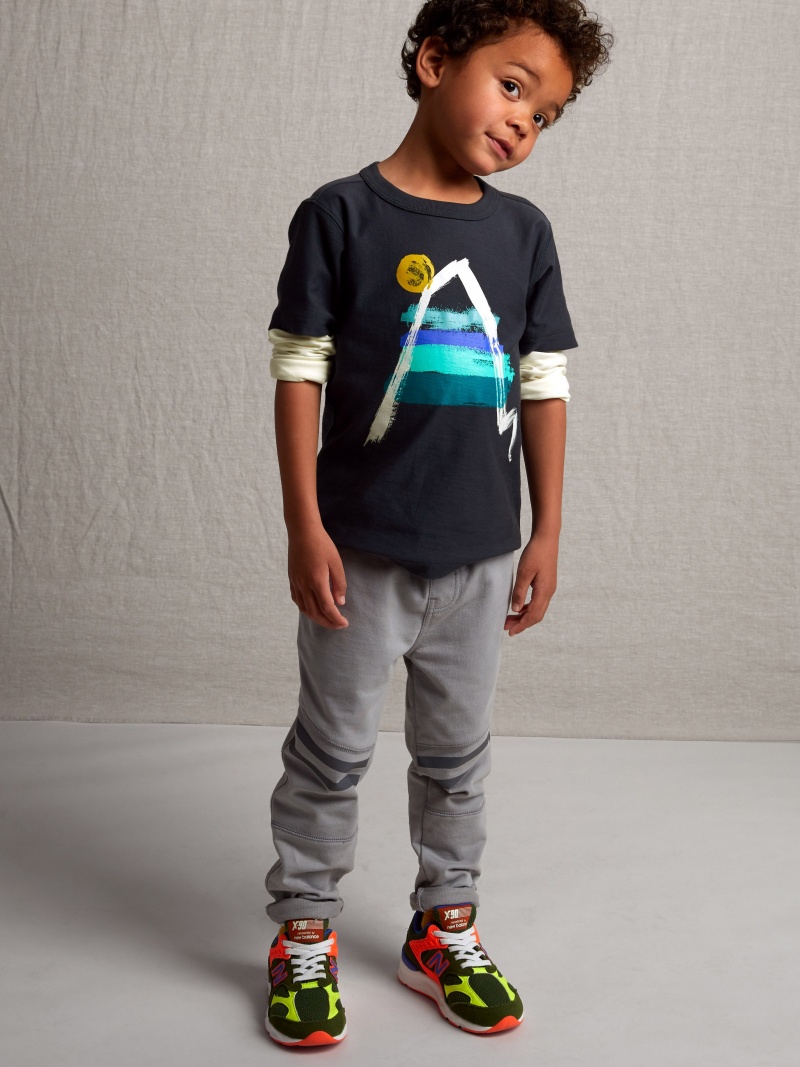 Painted Everest Graphic Layered Tee