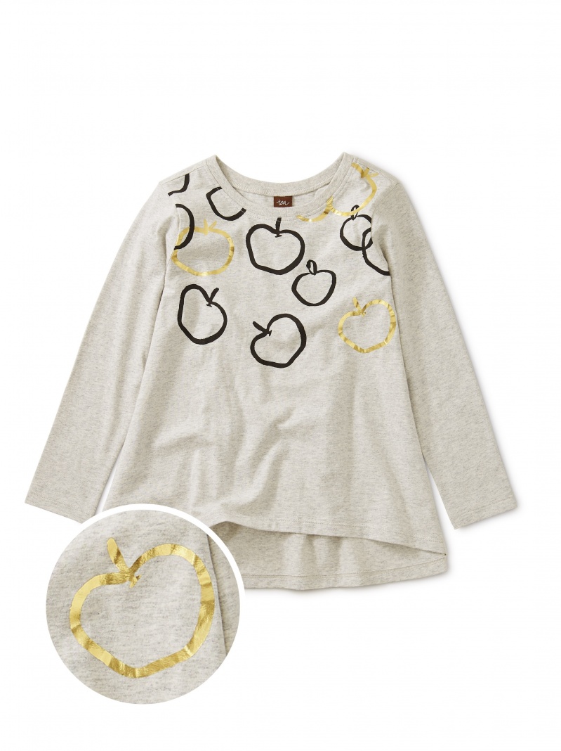 Golden Bounty Graphic Twirl Top