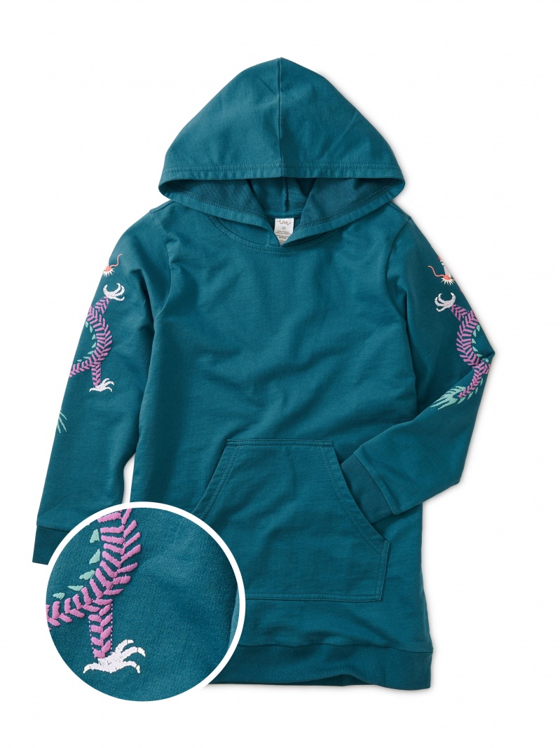 Dragon Graphic Tunic Hoodie