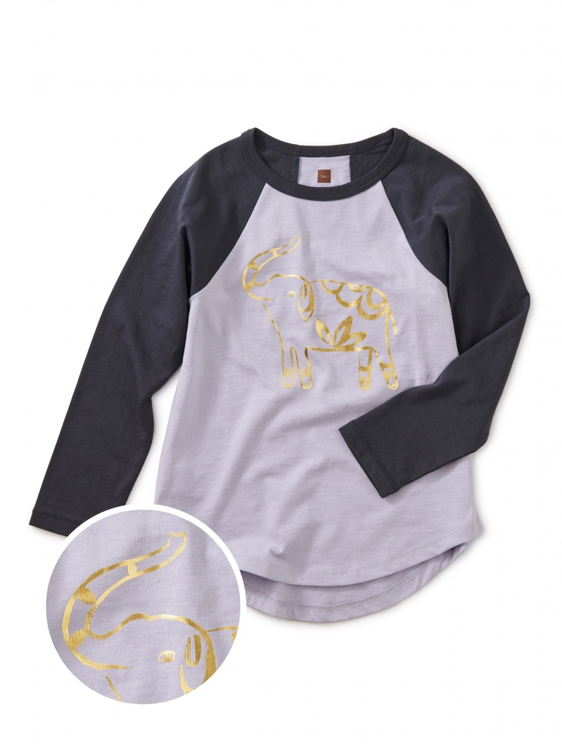 Elephant Graphic Raglan Tee