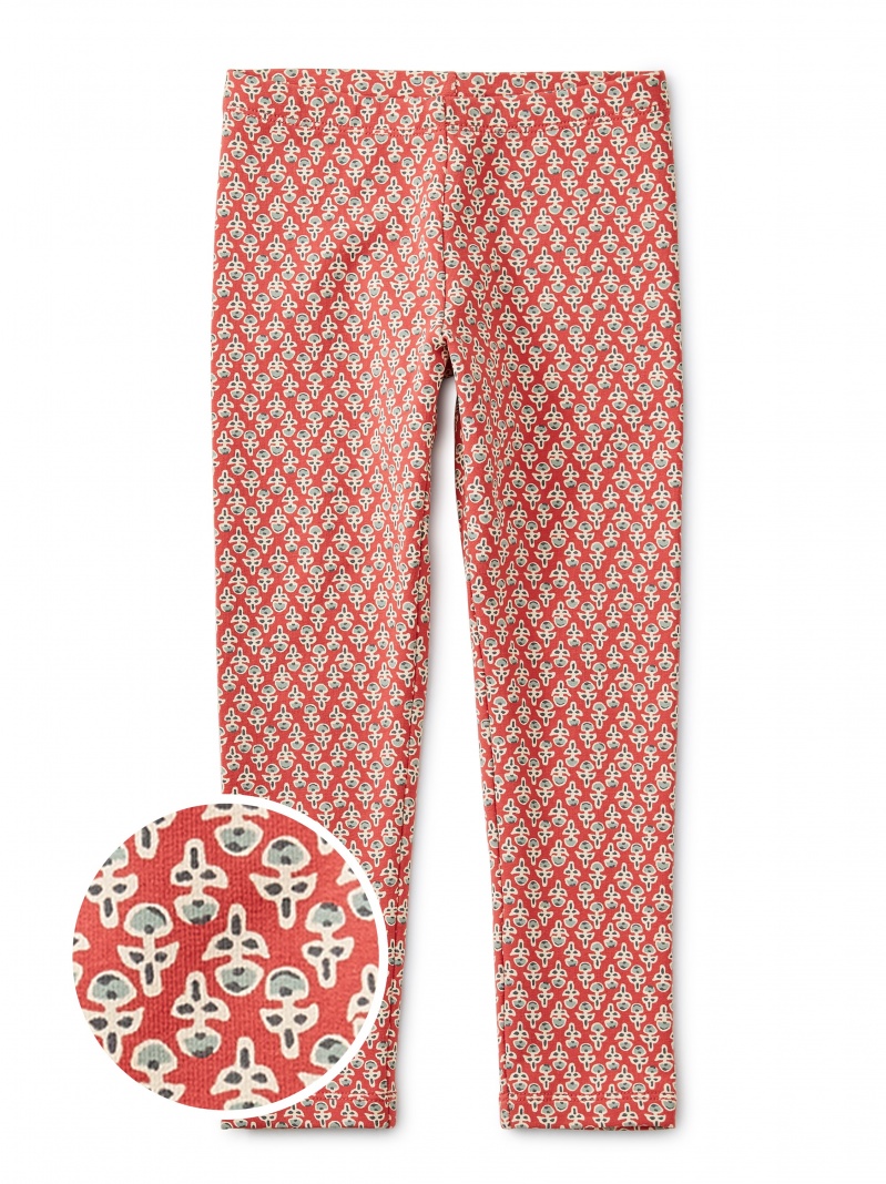Poppy Blockprint Cozy Leggings