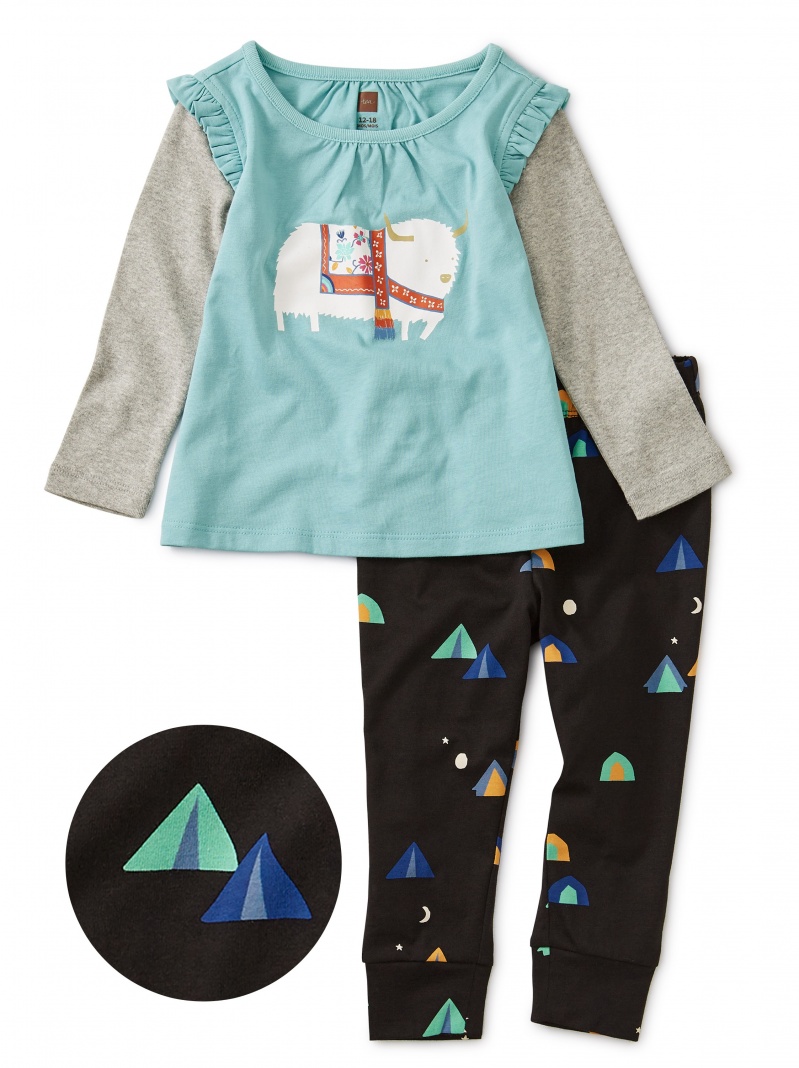 Yak It Up Graphic Baby Outfit