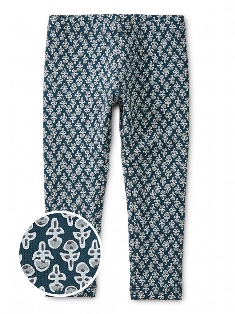 Poppy Blockprint Cozy Baby Leggings