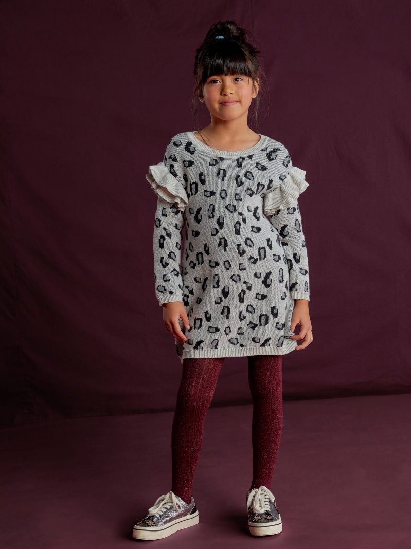 Snow Leopard Sweater Dress