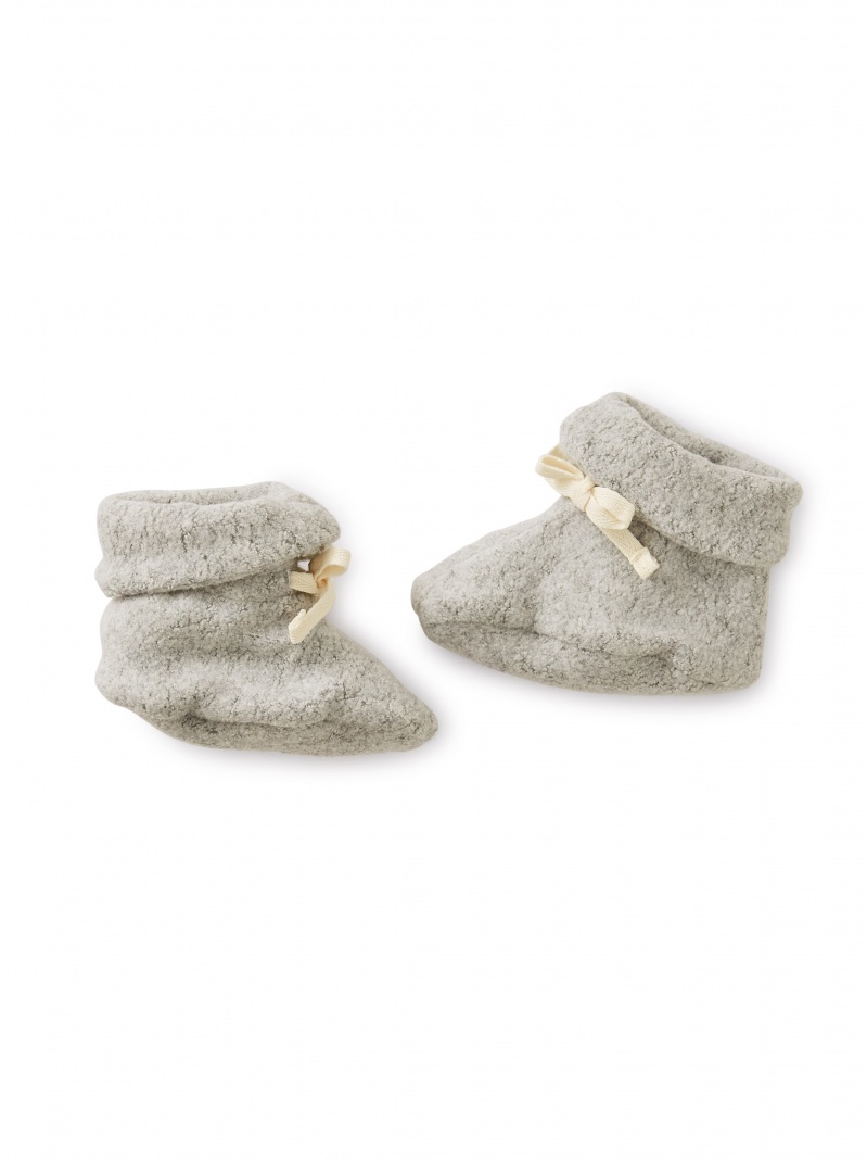 Sherpa Newborn Booties
