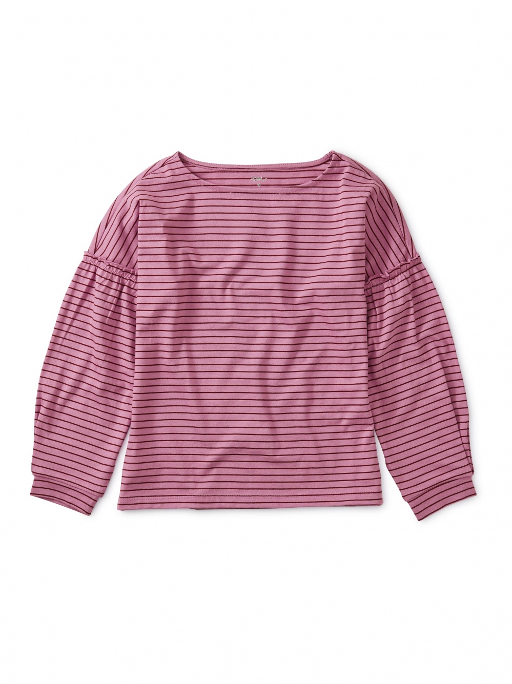Striped Bishop Sleeve Top