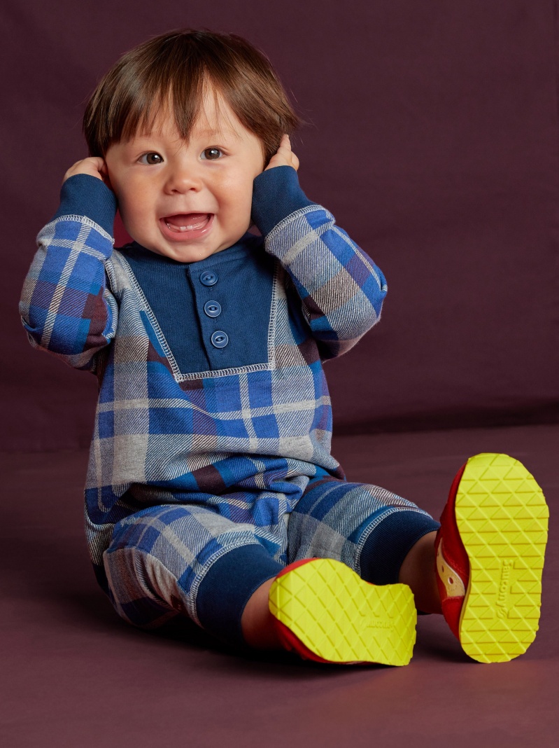 Henley Plaid Romper