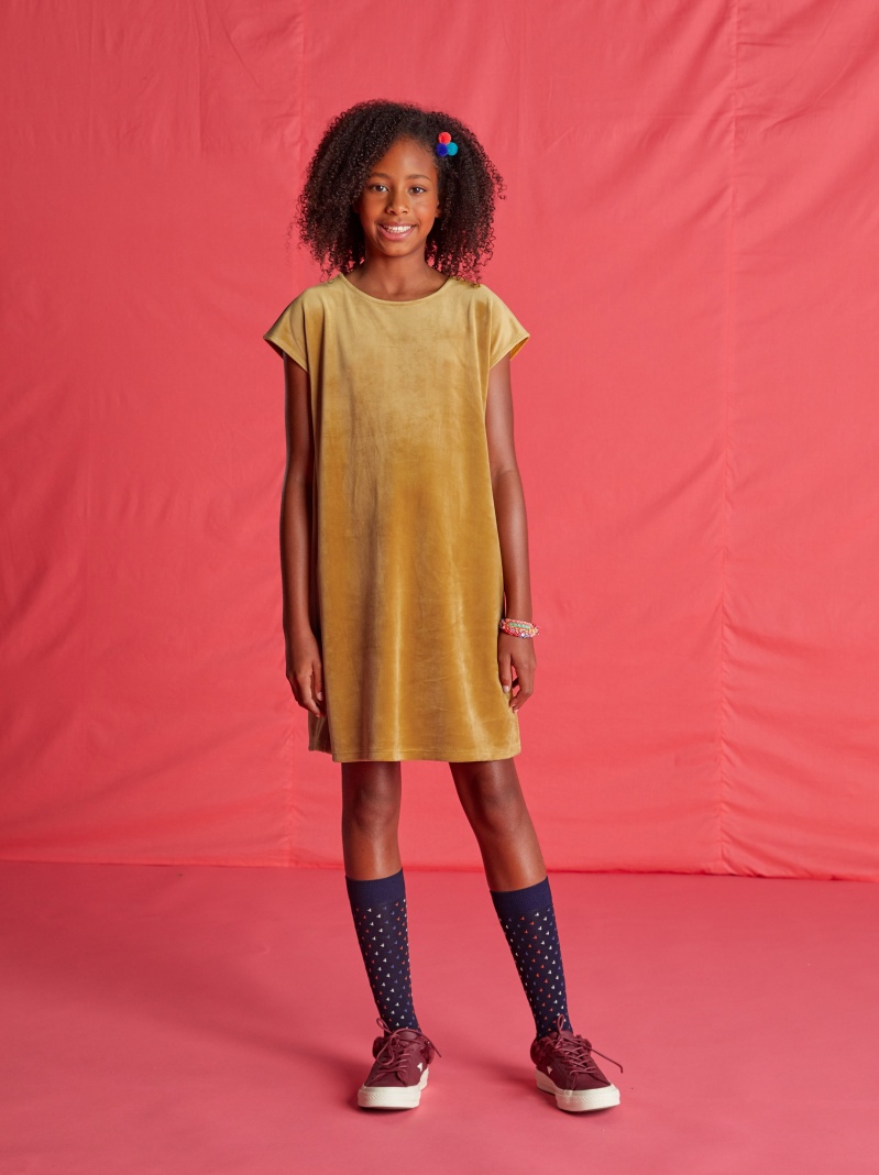 Velour Shift Dress