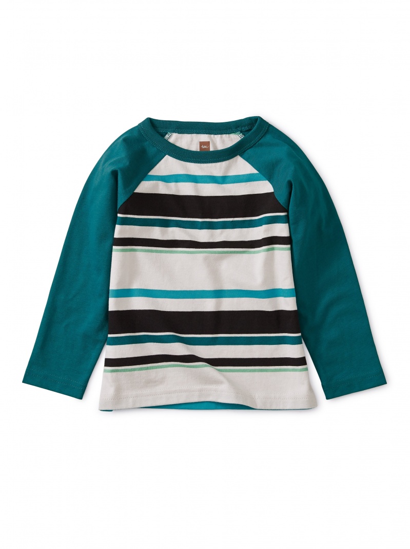 Striped Raglan Baby Tee