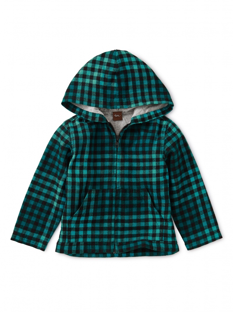 Plaid Zip Baby Hoodie