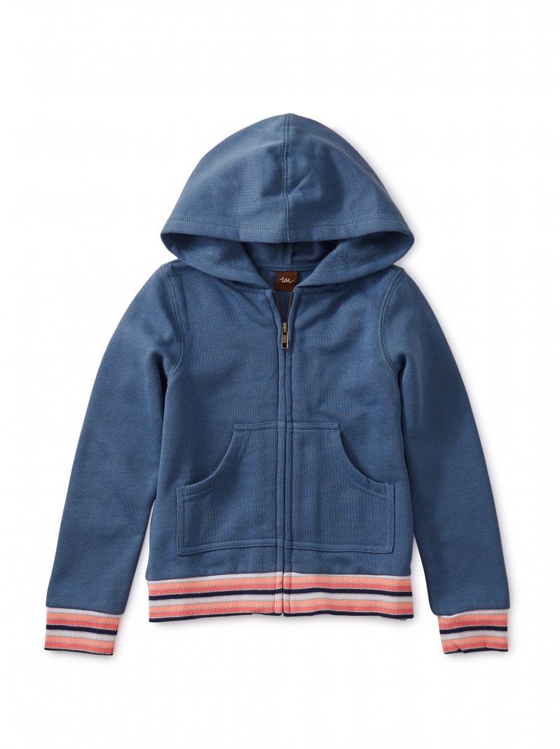Metallic Winged Zip Hoodie