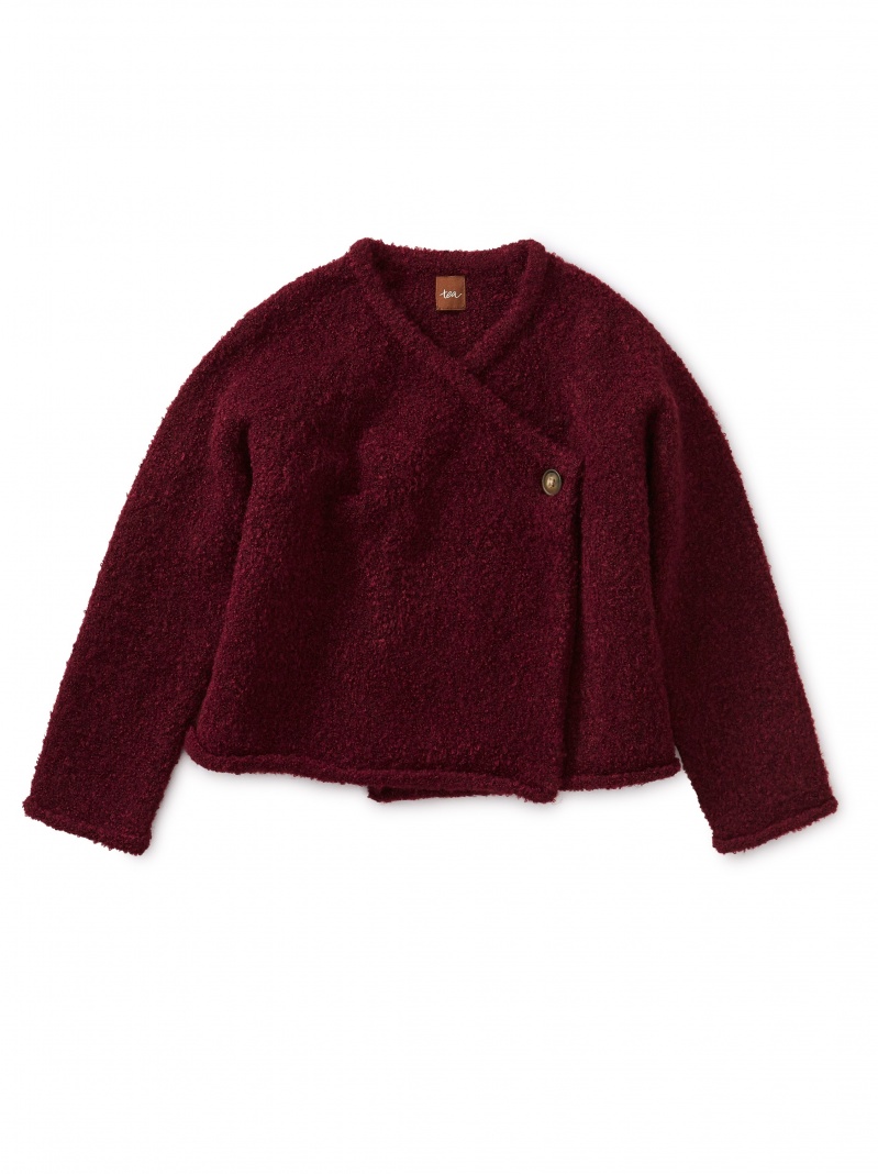 Bouclé Wrap Cardigan