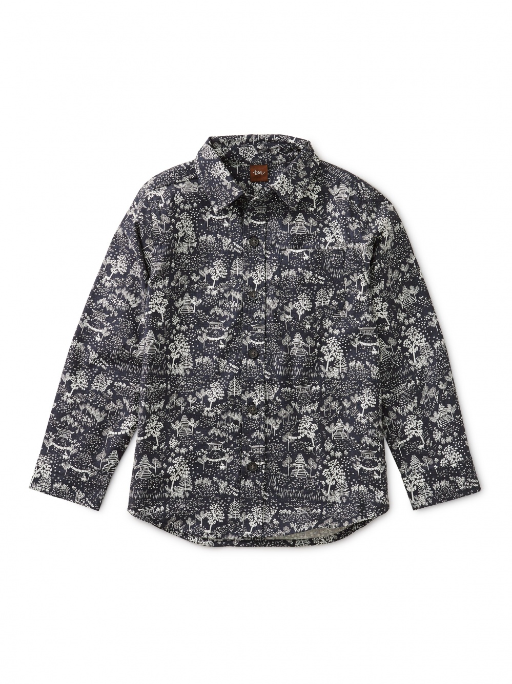 Patterned Button Up Shirt