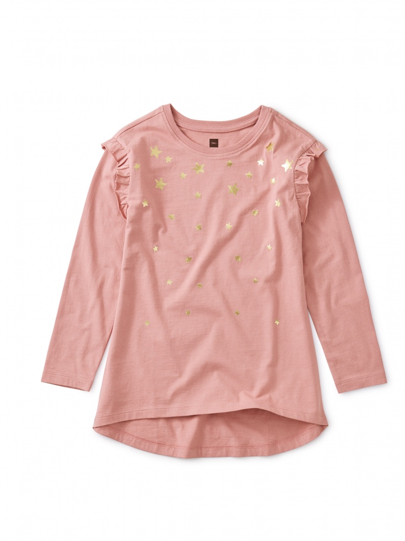 Metallic Star Tunic Top