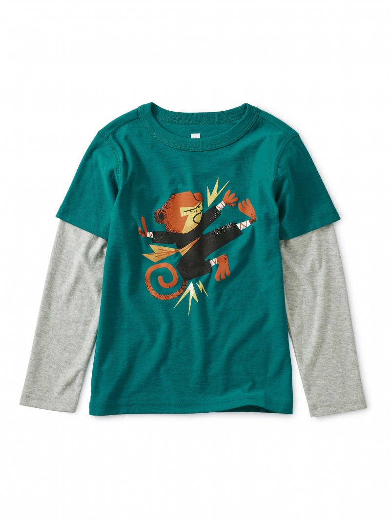 Monkey Layered Graphic Tee
