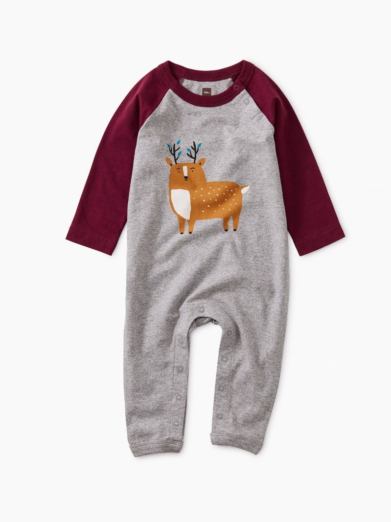 Deer Raglan Romper