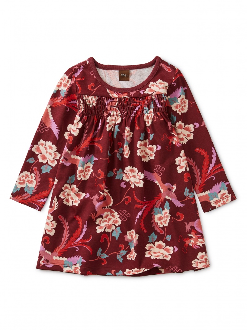 Printed Smocked Baby Dress