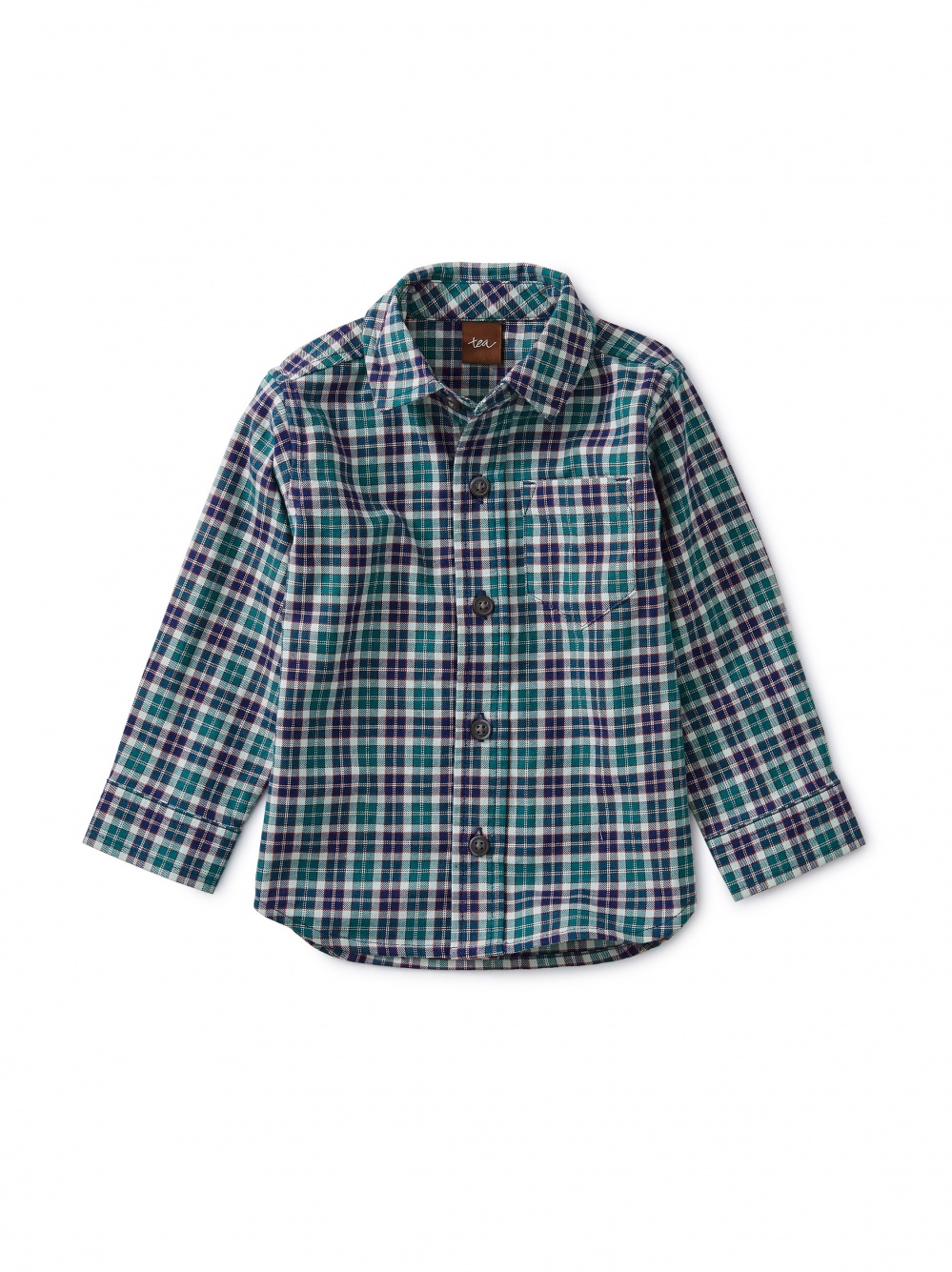 Patterned Button Up Baby Shirt