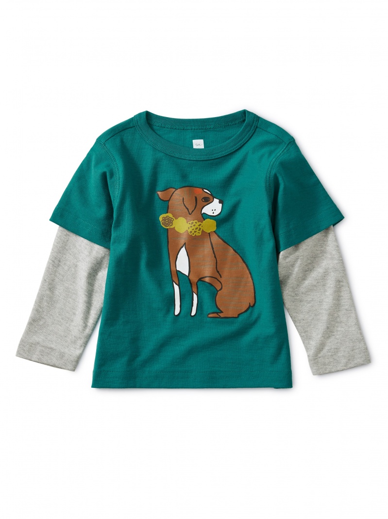 Layered Dog Baby Graphic Tee