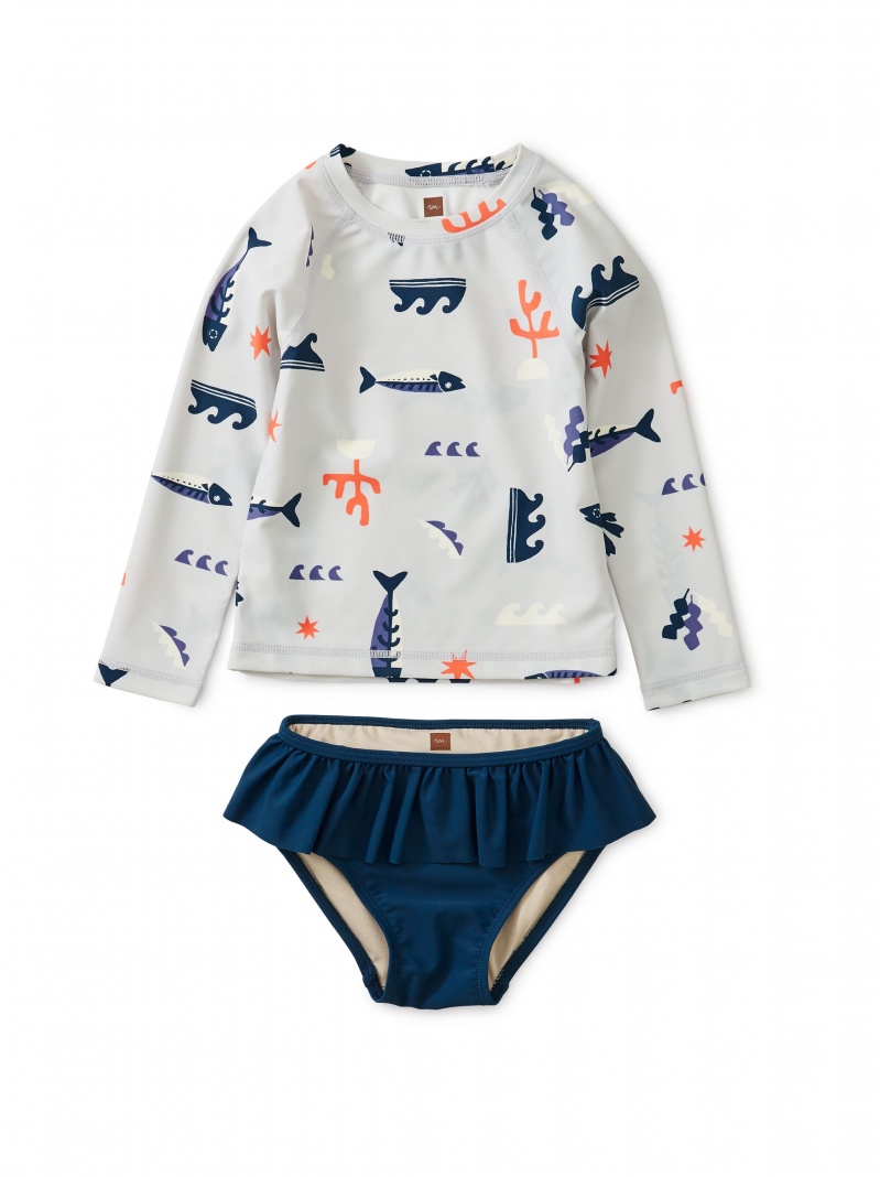 Printed Rash Guard Baby Set